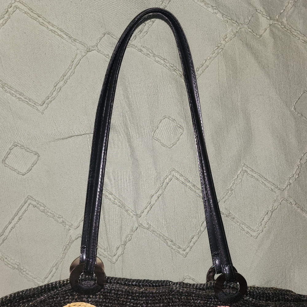 Annabel Ingall polka dot raffia tote - Picture 5 of 7